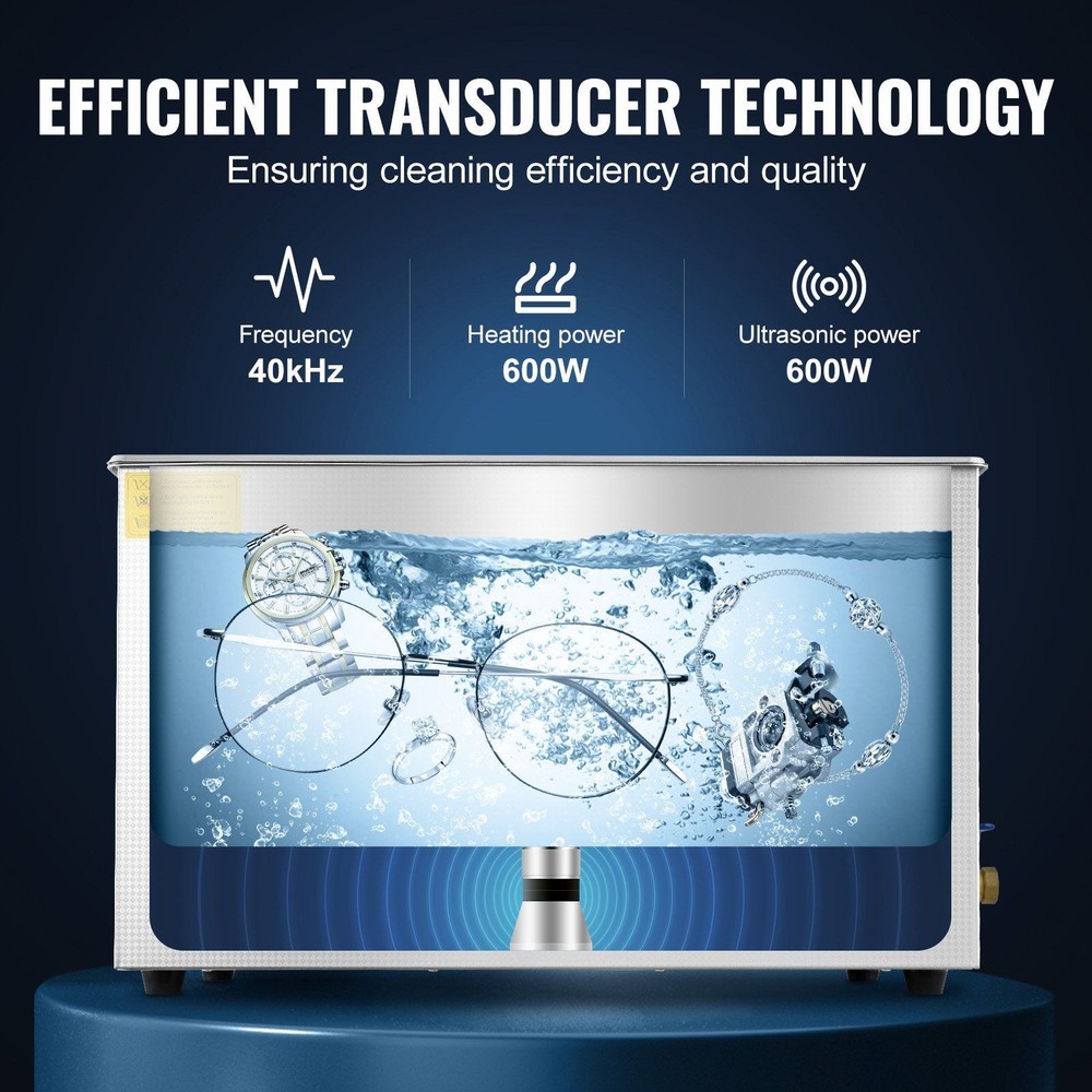 30L Ultrasonic System 40kHz Digital Timer Heating Ready