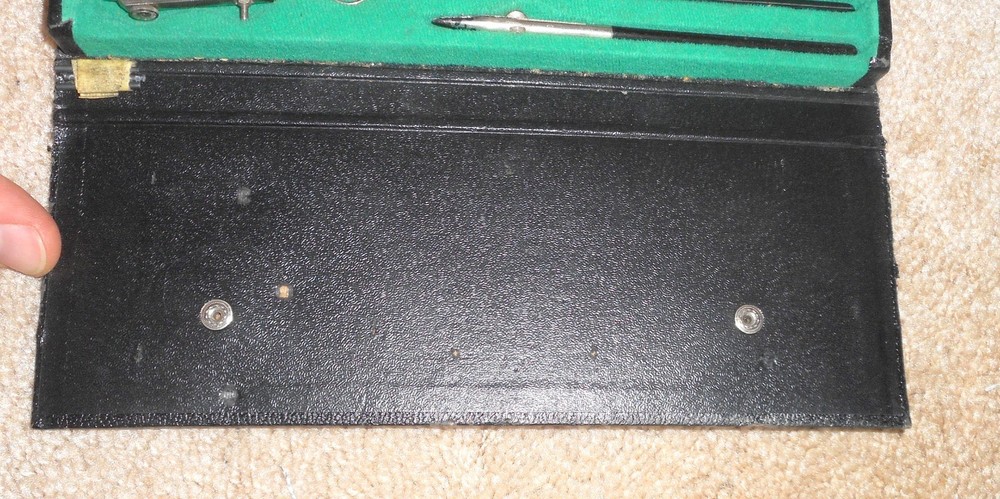 VINTAGE COMPASS 611 DRAWING DRAFTING ENGINEERING TOOL SET w/ CASE