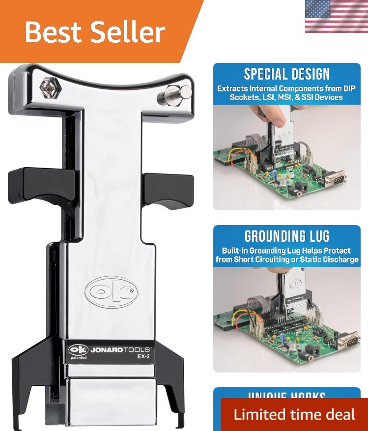 Compact DIP/IC Extractor for 24-40 Pin Microchips - Safe and Efficient Handling