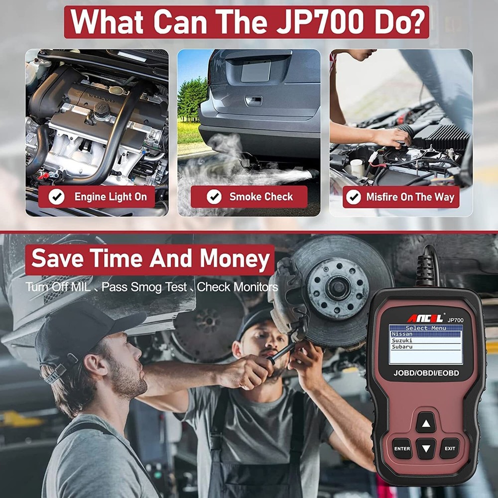 ANCEL JP700 JOBD OBD2 Japanese Car Scanner Automotive Code Reader Engine Check