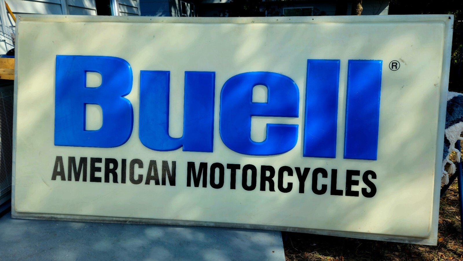 Buell American Motorcycles Dealer Lexan Embossed Sign 96"x48" Can Be Illuminated