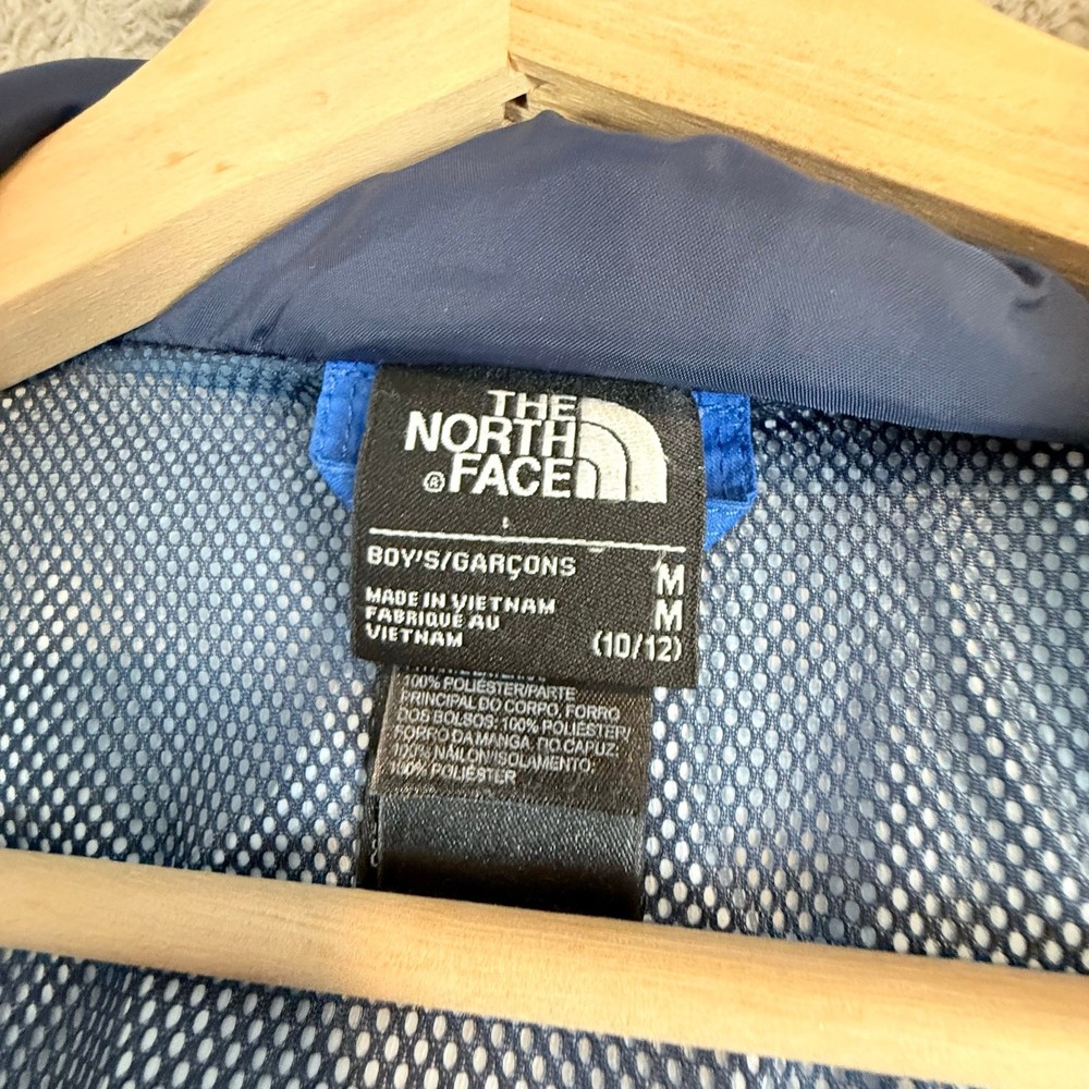 North Face Blue Parka Shell Jacket Boys M Medium 10 12 Nimbo