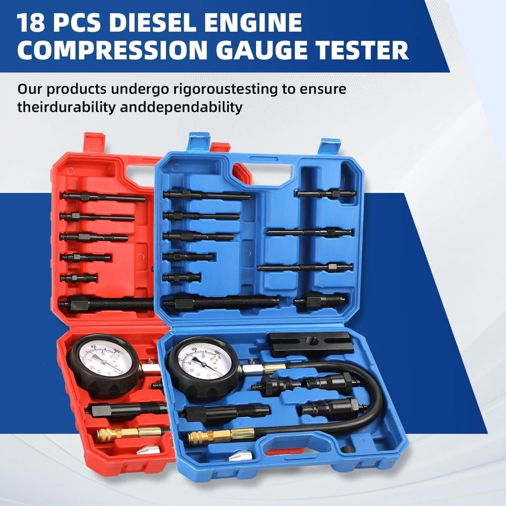 17pc Diesel Engine Compression Tester Kit, Diesel Compression Teste... Fast Ship