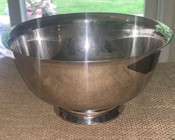 VTG ‘01 Heart O’ Dixie Triathlon Diver Revere Bowl Trophy 8.25”Diam Top 4.5”T