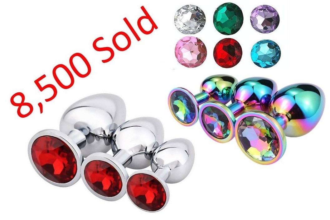 Butt Anal Plug Dildo Stainless Steel ROUND Butt Plug SAME DAY SHIPPING