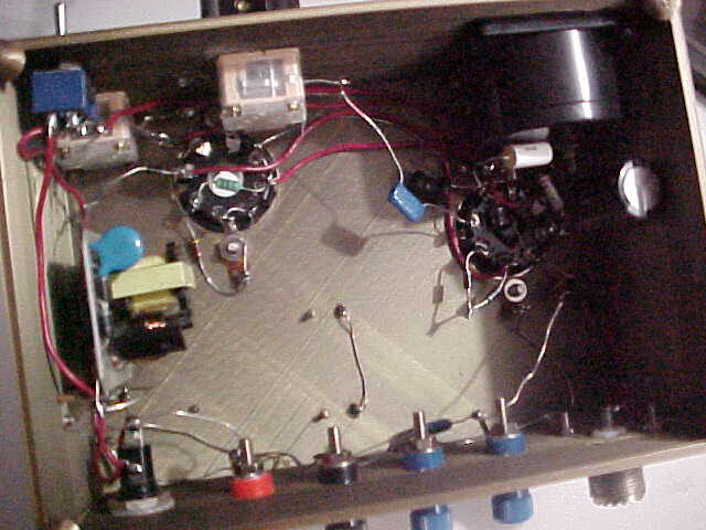 80/40m QRP 6V6 CW Transmitter Battery Powered (2.6 watts RF output)