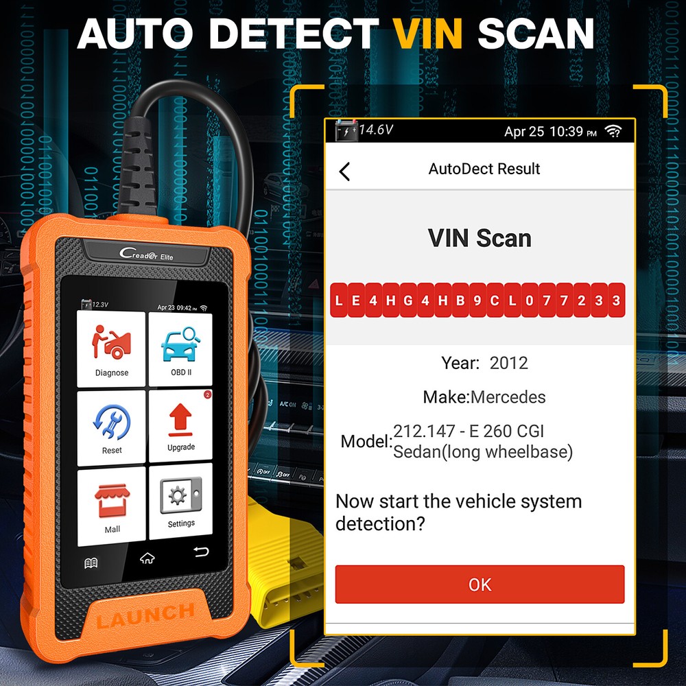 LAUNCH Creader Elite For Nissan for Infiniti Diagnostic Scanner Tool Key Coding