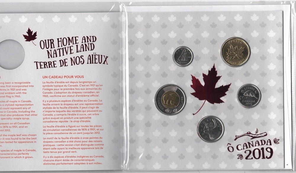 2019 Canada O Canada Coin Set - Royal Canada Mint -