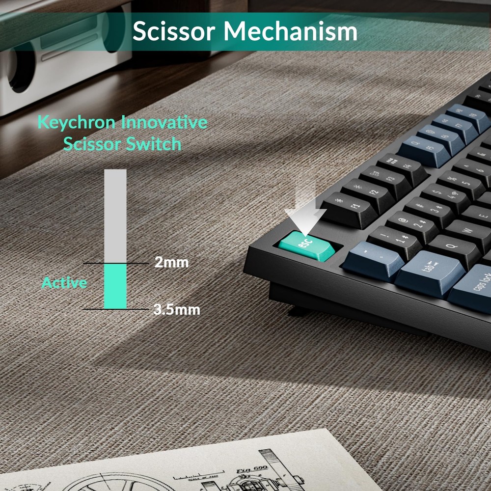 B31 Wireless Silent Keyboard, 75% Layout Quiet Typing Custom Programmable, 2....