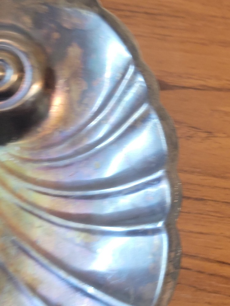 International Silver Company 9" Seashell Dish Platter Catch All Tray