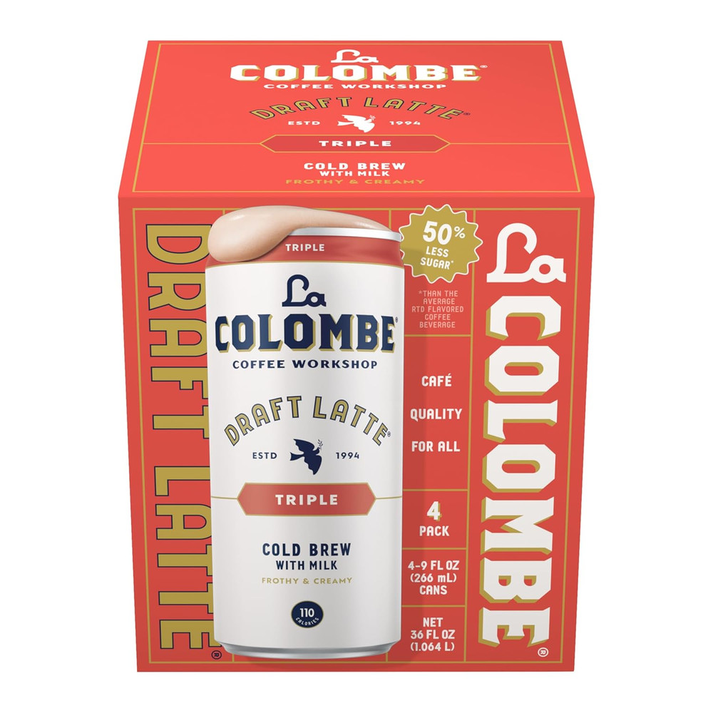 La Colombe, Latte Draft Triple, 9 Fl Oz, 4 Pack