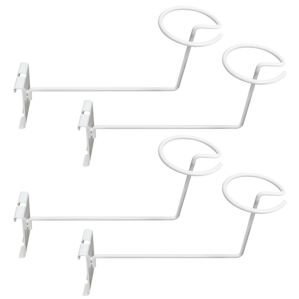 Gridwall Hat Display Hook White Single Cap Holder Retail Display Panel 4 Pcs