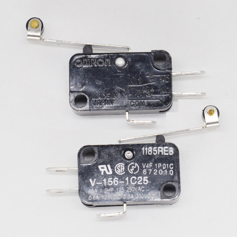 100pcs OMRON V-156-1C25 Momentary Lever Roller Micro Switch Thermosetting Case