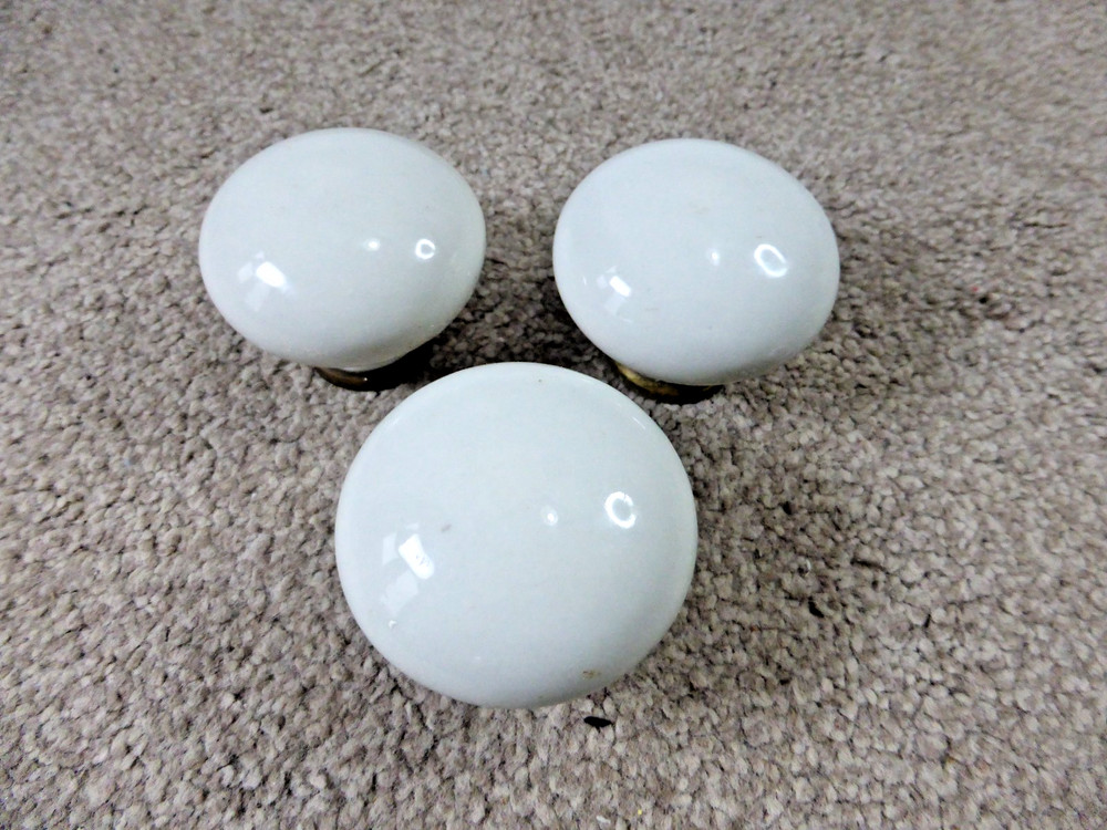 Ceramic Pottery Door Knobs 1970s Vintage