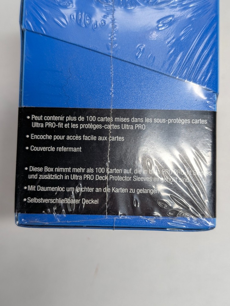 Ultra Pro Eclipse 100+ Deck Box with Locking Lid & Divider - Blue