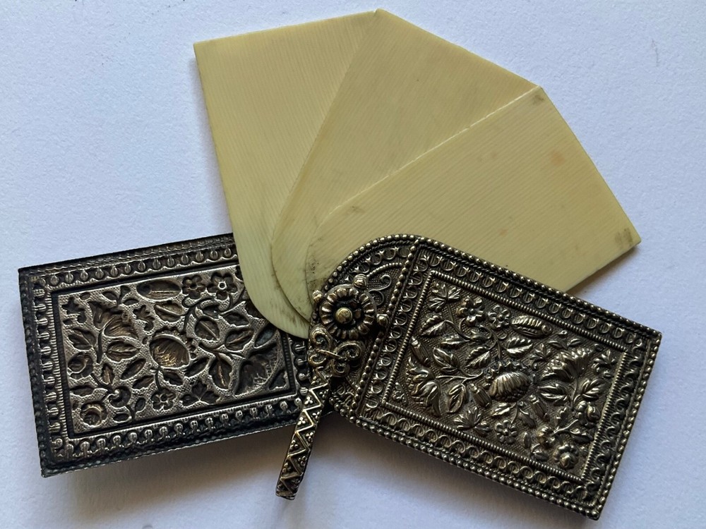Brass Aide Memoire for Sewing Box or Chatelaine.