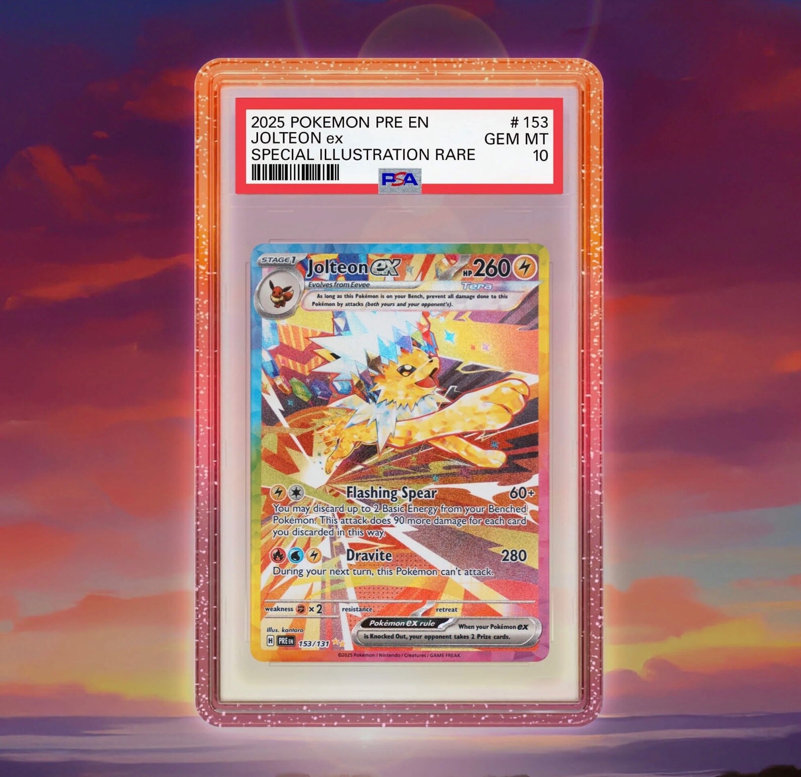 GradedGuard PSA Graded Card Case Guard Protector SUNSET V2 Limited Edition