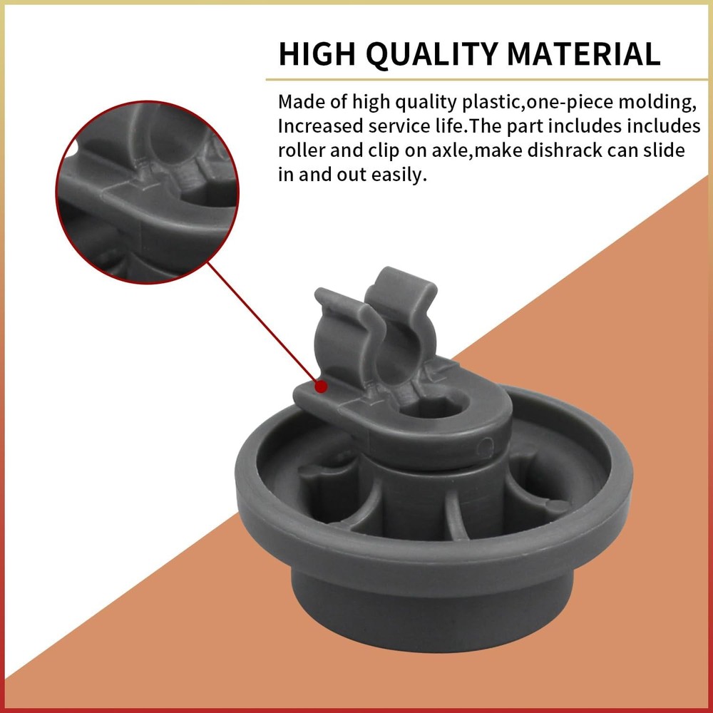 LG Dishwasher Bottom Rack Wheel Replacement Kit 4pcs