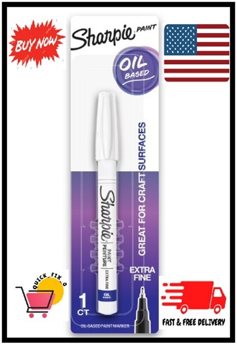 Sharpie Oil-Based Medium Point White Paint Marker, 1 Each