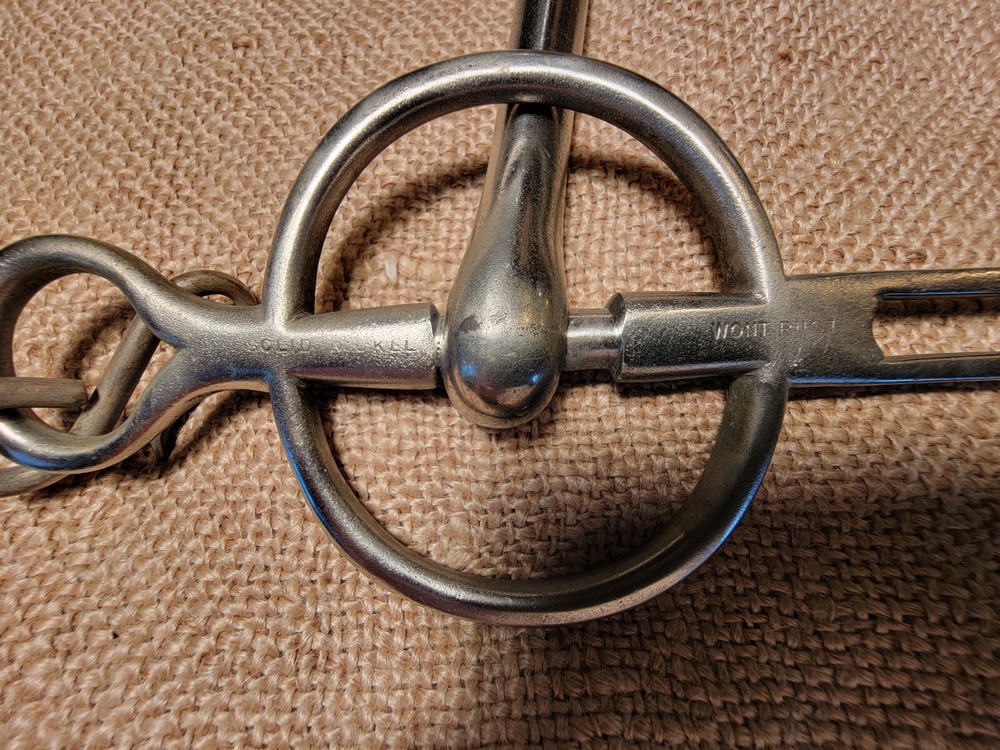 Antique Solid Nickel Horse Bit