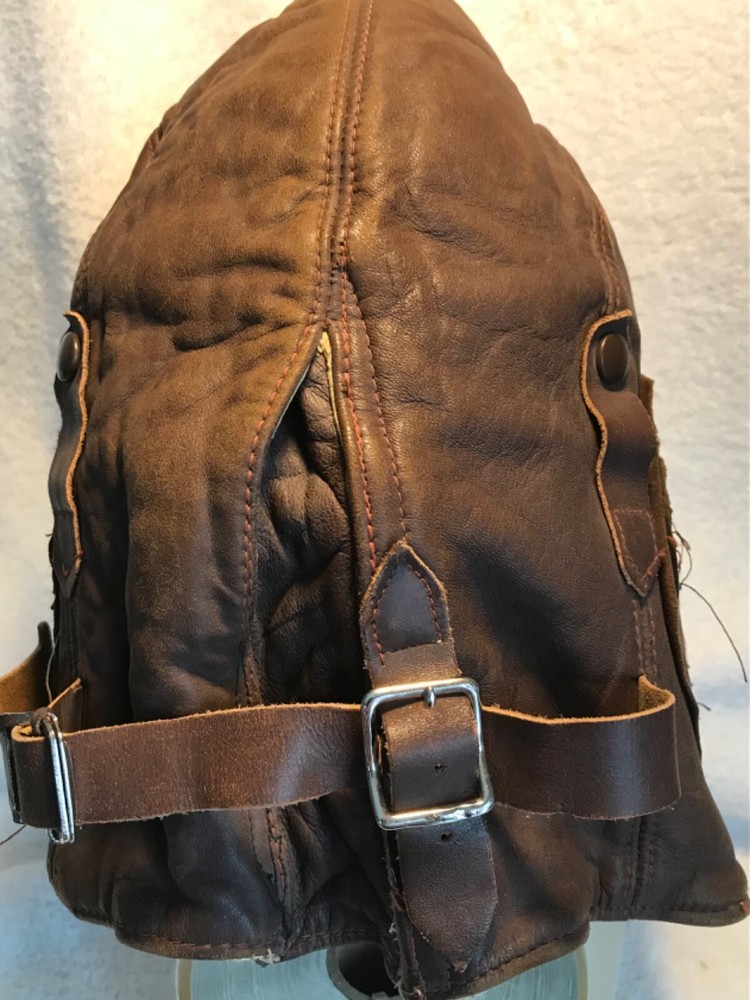 WW2 RCAF Modified Type B Leather Pilots Helmet