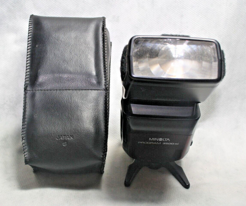 Minolta Program 3500XI Shoe Mount Flash - TESTED