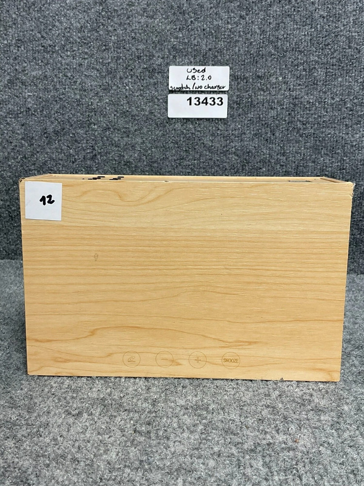 Brown Wooden Bluetooth LED Alarm Clock Speaker Multi-Function Features