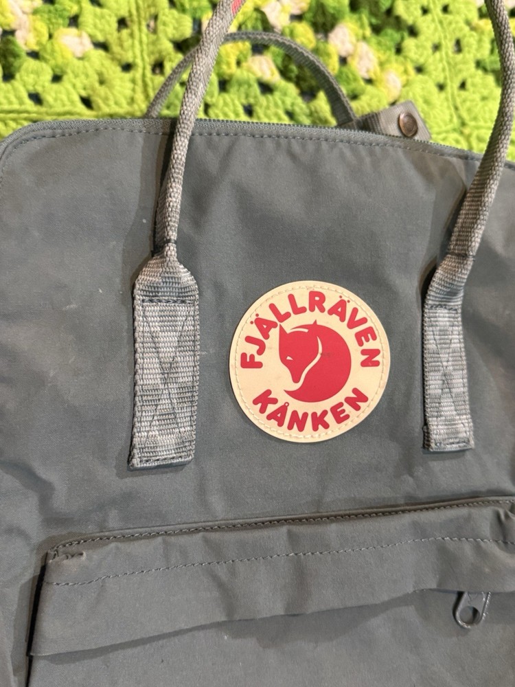 Fjällräven Kånken Ochre Chess Pattern Backpack Hike Camp Work School