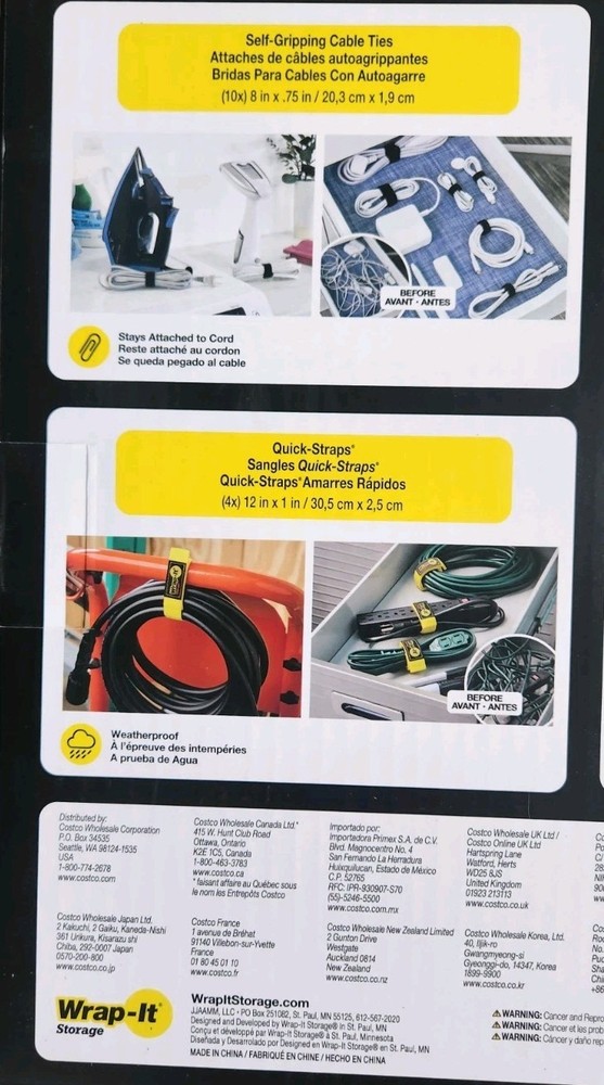 NIB! Get Untangled "Wrap-It Ultimate Organization Pack 24 Piece