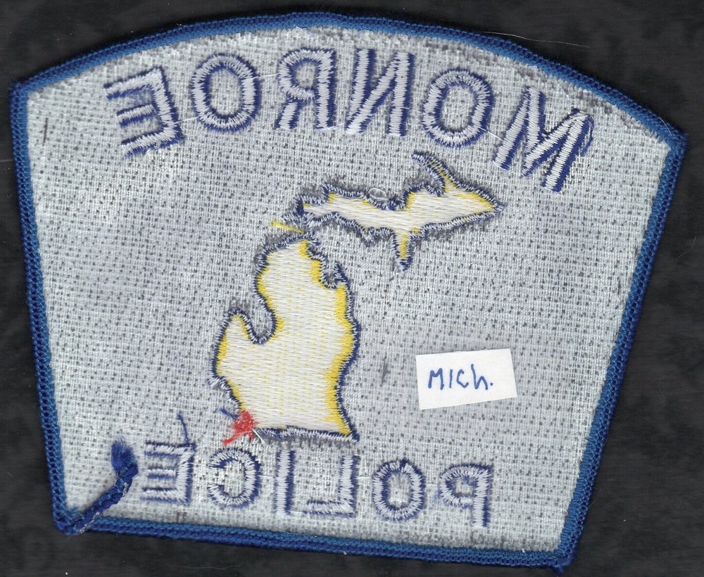 Monroe Michigan Police Shoulder Patch