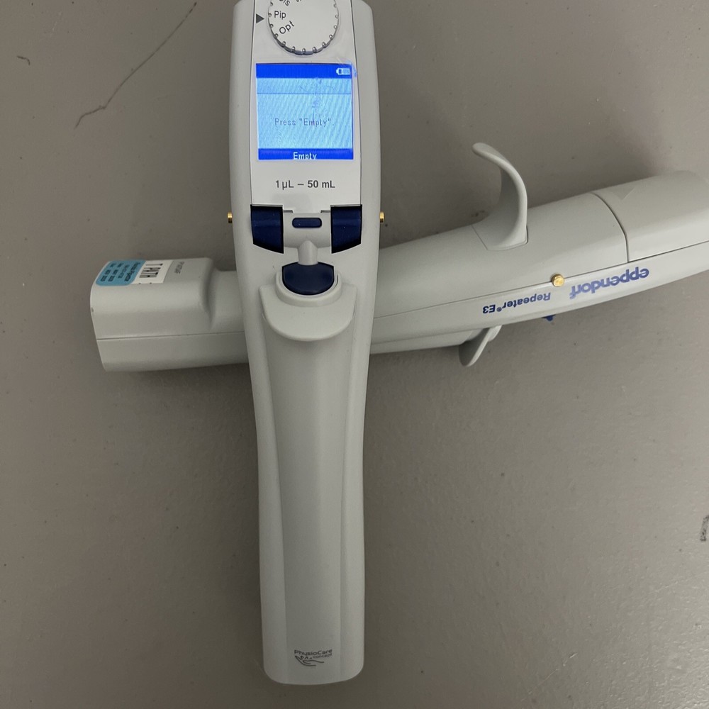 NICE Eppendorf Repeater E3 Electronic Multi-Dispenser Pipette bundle + Charger