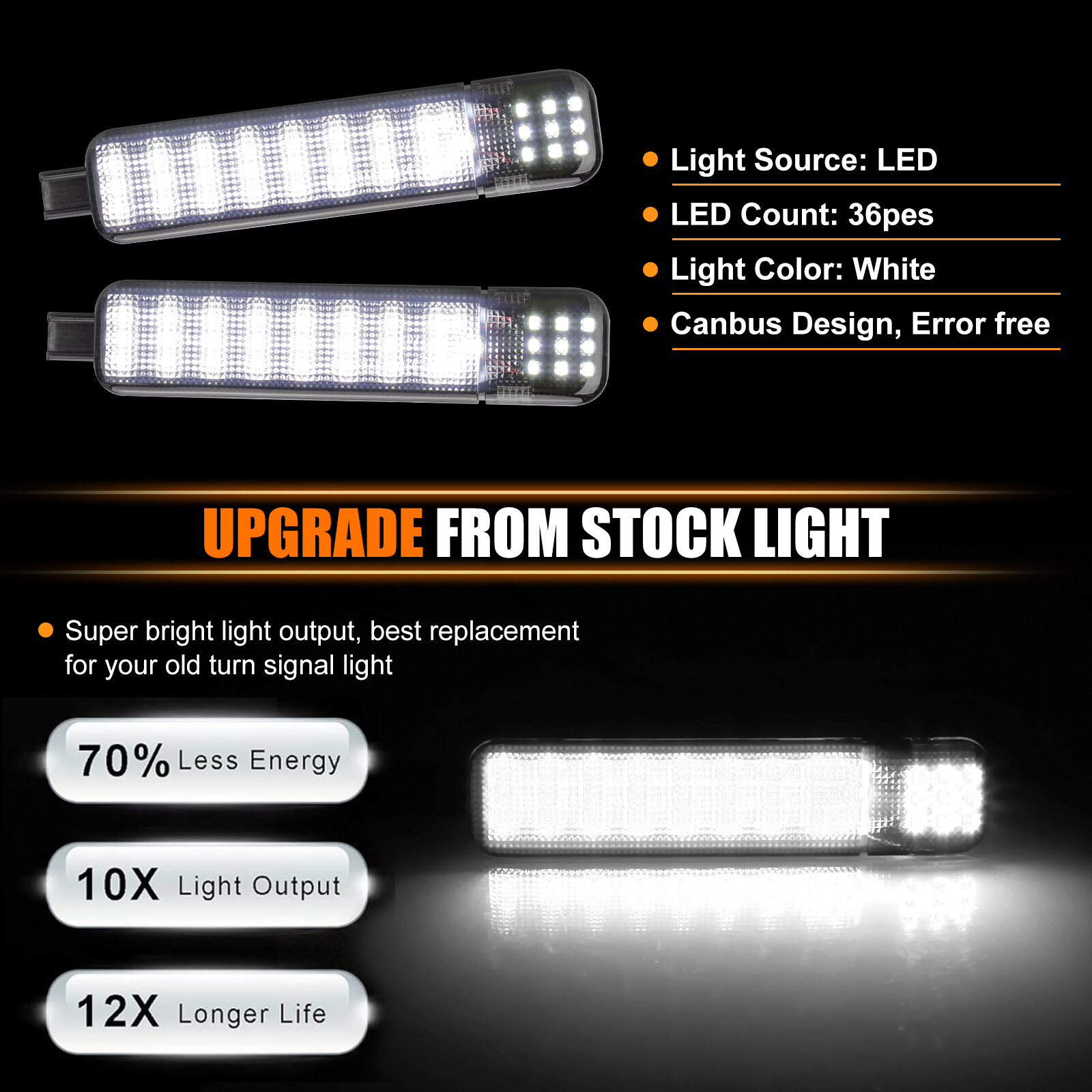 4PCS LED Door Courtesy Light For Silverado Suburban Chevy Tahoe GMC Yukon Sierra