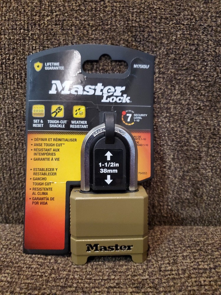Master Lock Magnum Combination Padlock With 1.5" Shackle