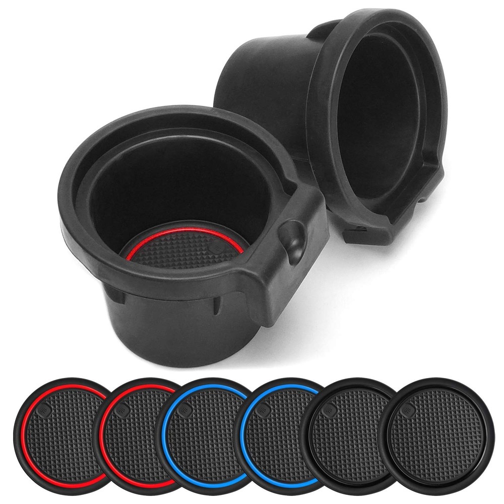 Cup Holder Inserts for Frontier, Xterra, Pathfinder – 2 Pcs Replacement Set