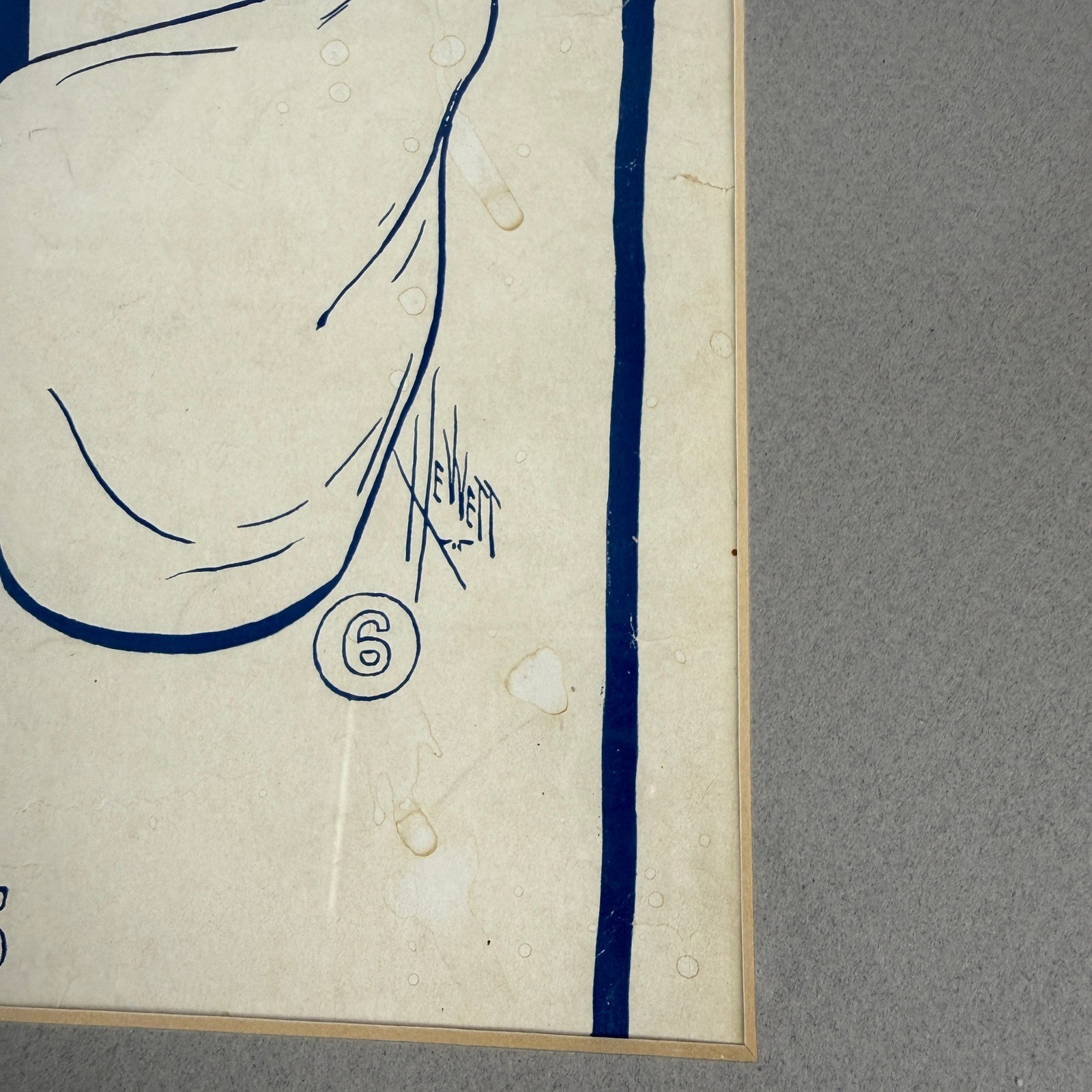 Antique 1901 Yale Boola Framed Sheet Music Art Nouveau Ivy Decor Music Office