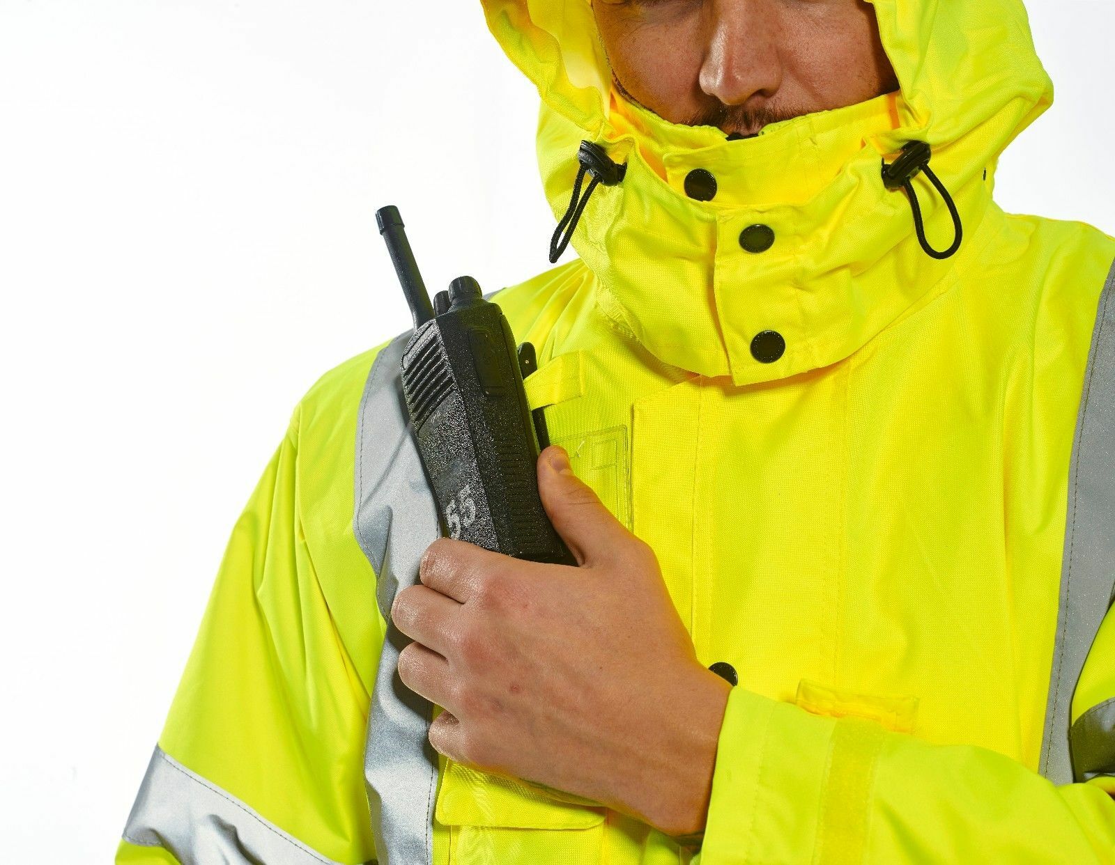 Portwest US427 Hi-Vis Reflective Waterproof 7 in 1 Safety Work Jacket ANSI