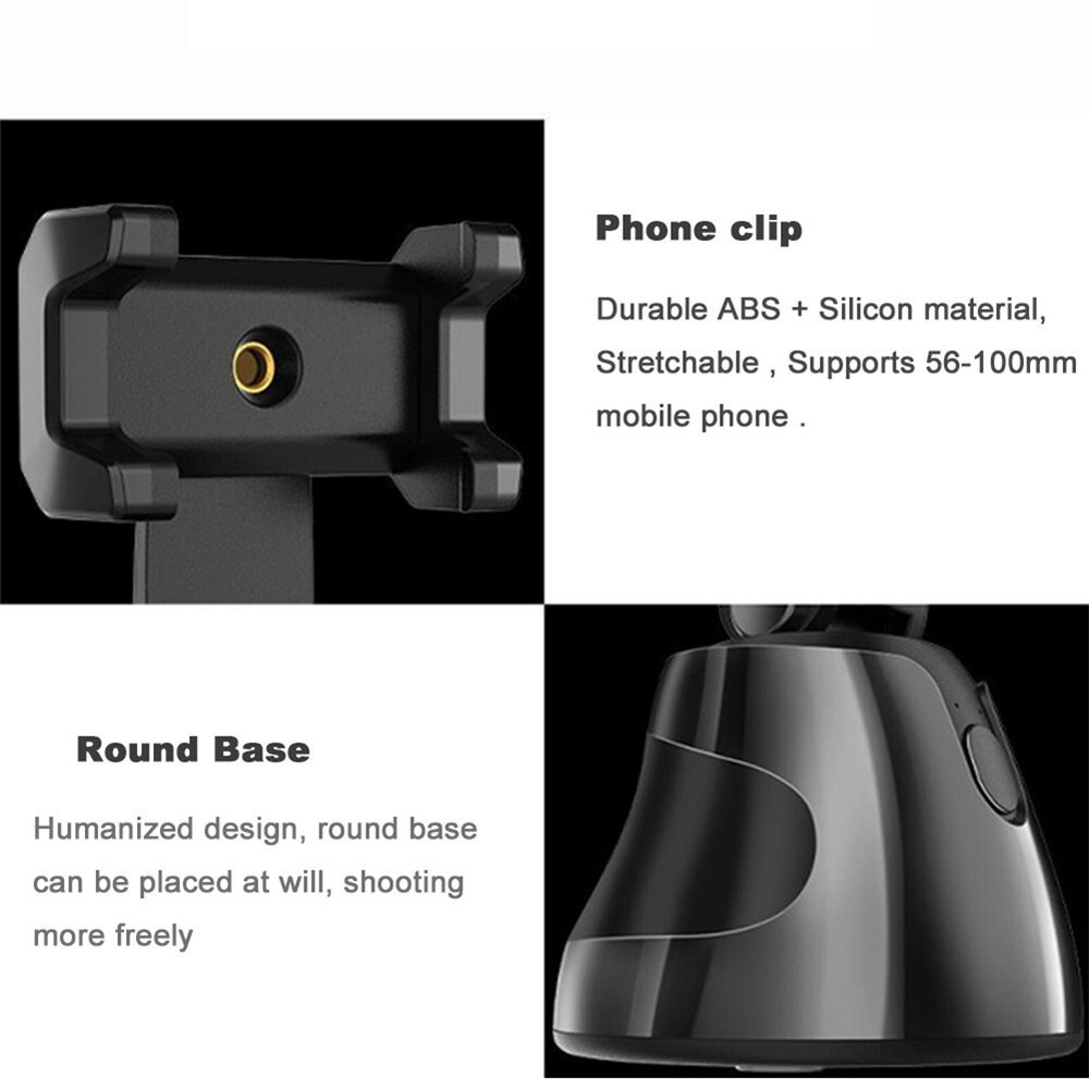 Auto Face Tracking Smart Shooting Phone Holder 360° Object Tracking Stabilizer