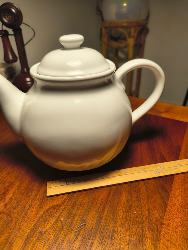 Corelle Coordinates Stoneware Teapot White Enhancement Pattern 1995- 2015