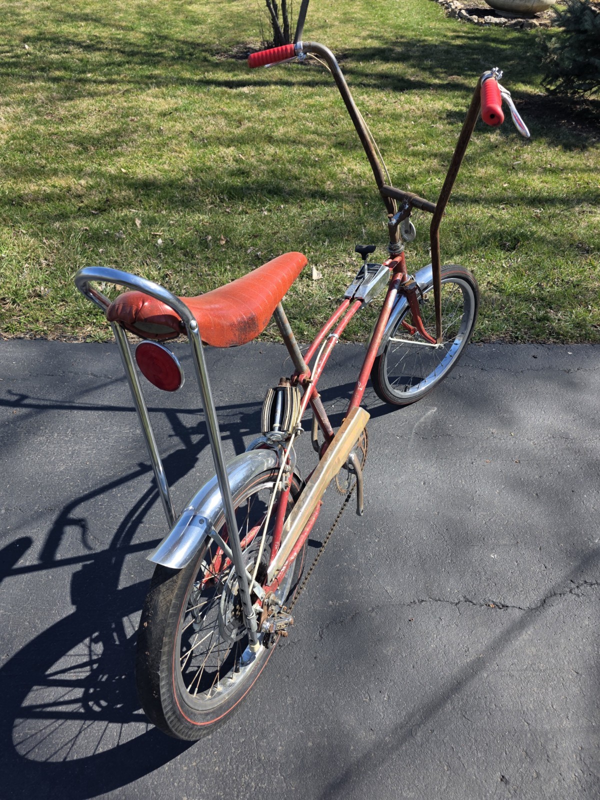 1969 Montgomery Wards Formula V original Survivor Flamboyant red 69 Muscle Bike