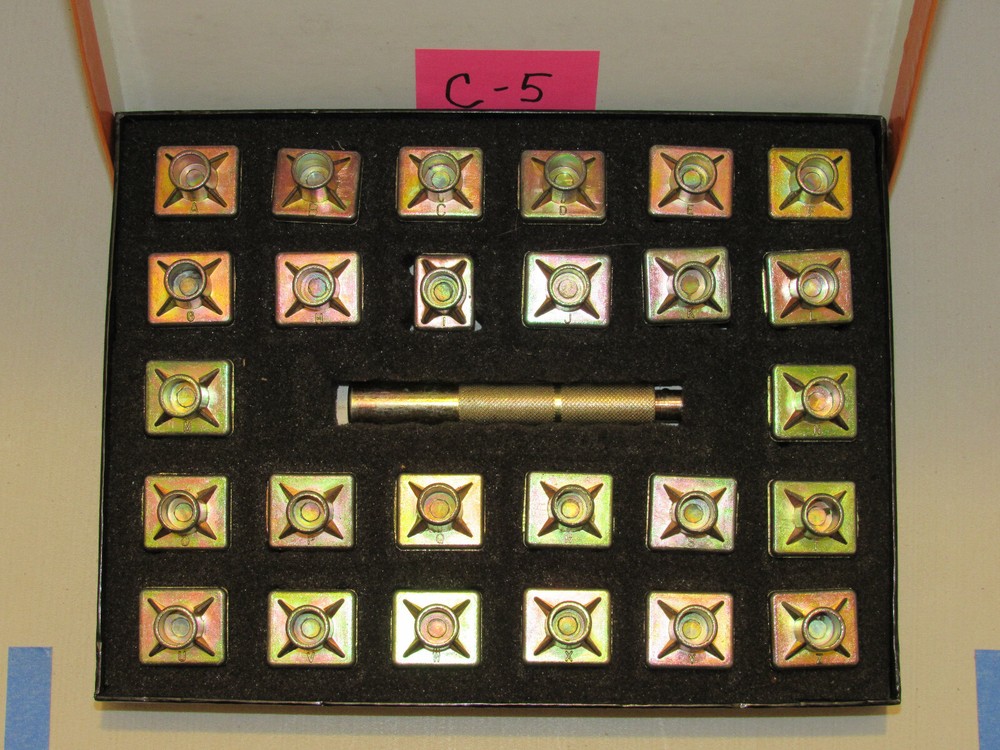 Midas 3/4 inch Alphabet set 8139 Script Letters