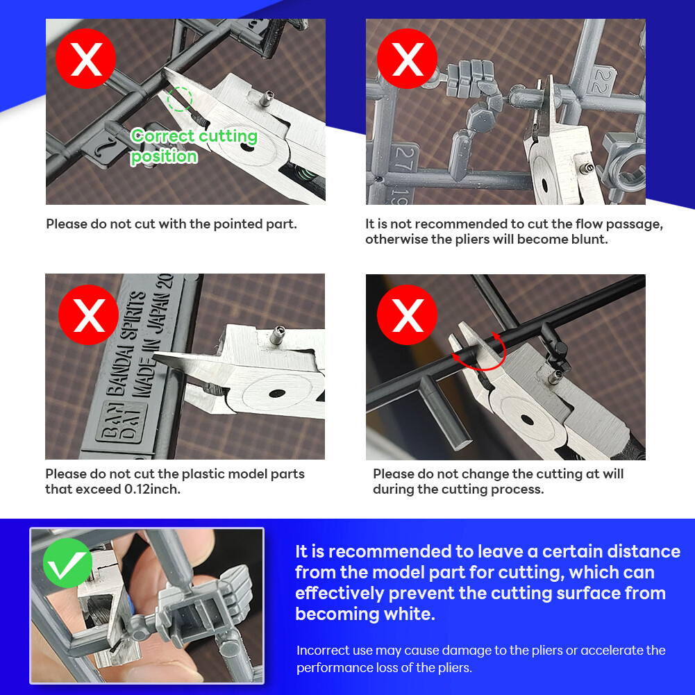 stedi 5-inch Model Nipper, Ultra-thin Single-edge and for Gundam Repairing