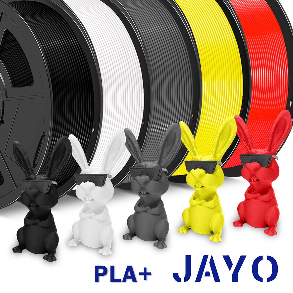 JAYO 1.75mm PLA+ 3D Printer Filament 1.1KG Spool Less Stringing Multicolor