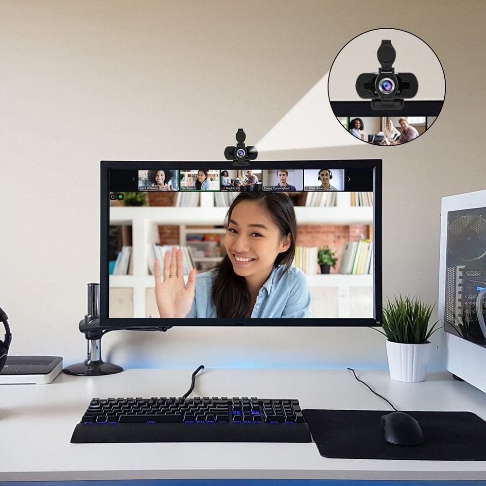 1080P Webcam USB With Microphone Video Camera Autofocus For PC Desktop Laptop