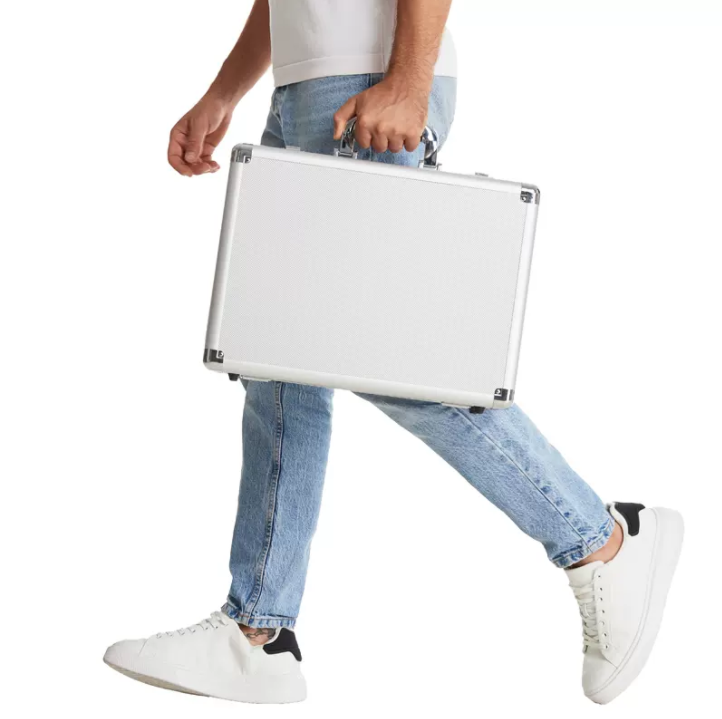 17in Aluminum Case with Customizable Pluck Foam Interior for Instruments Camera