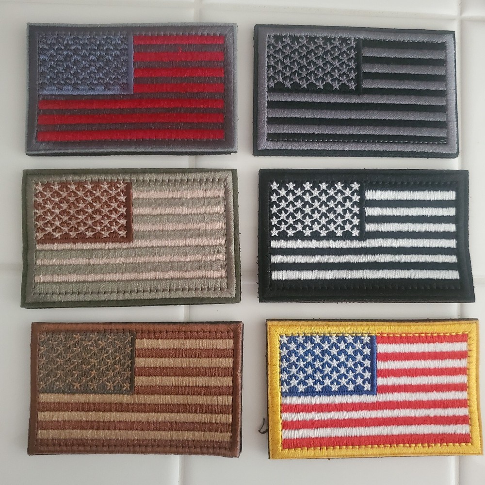 USA FLAG PATCHES Tactical Morale Patch Hook and Loop