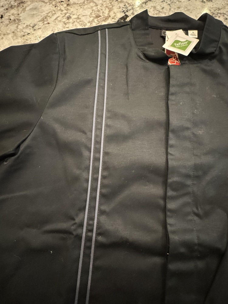 Chef Cooking Jacket Chefwear Medium Teflon New With Tags
