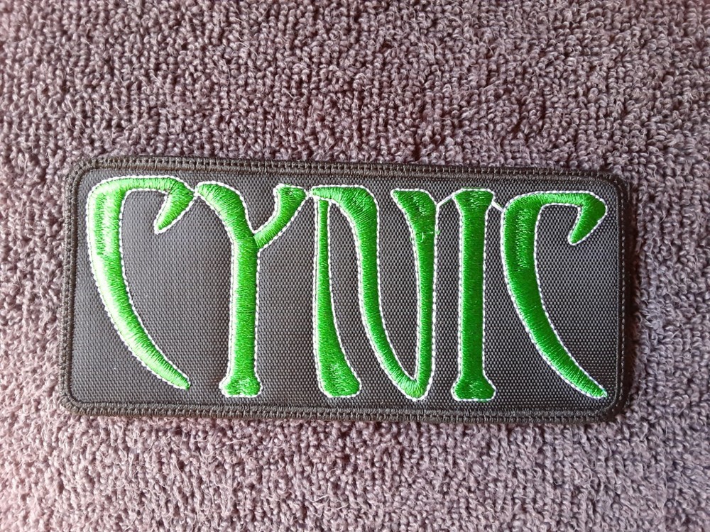 CINIC,SEW ON GREEN EMBROIDERED PATCH