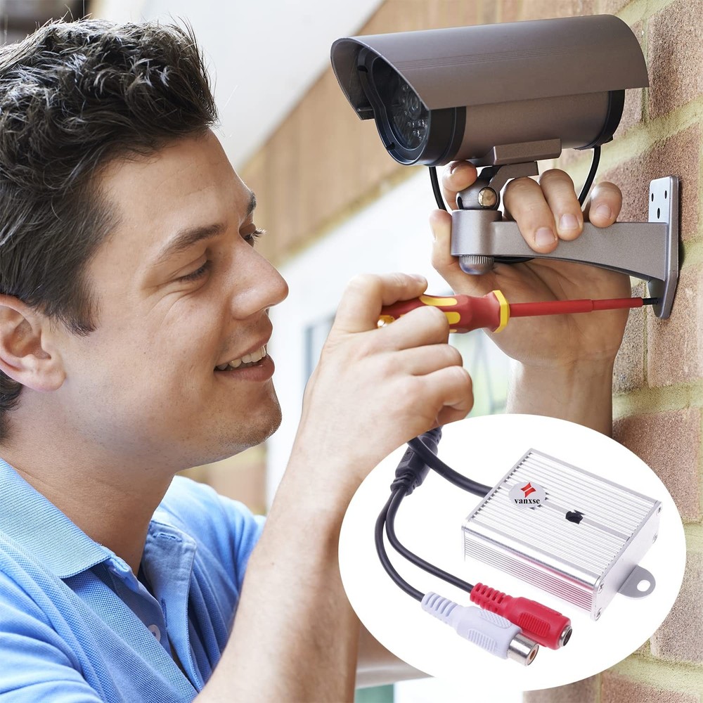 Vanxse® Mini Microphone High Sensitive Pickup Audio Mic Waterproof Silver