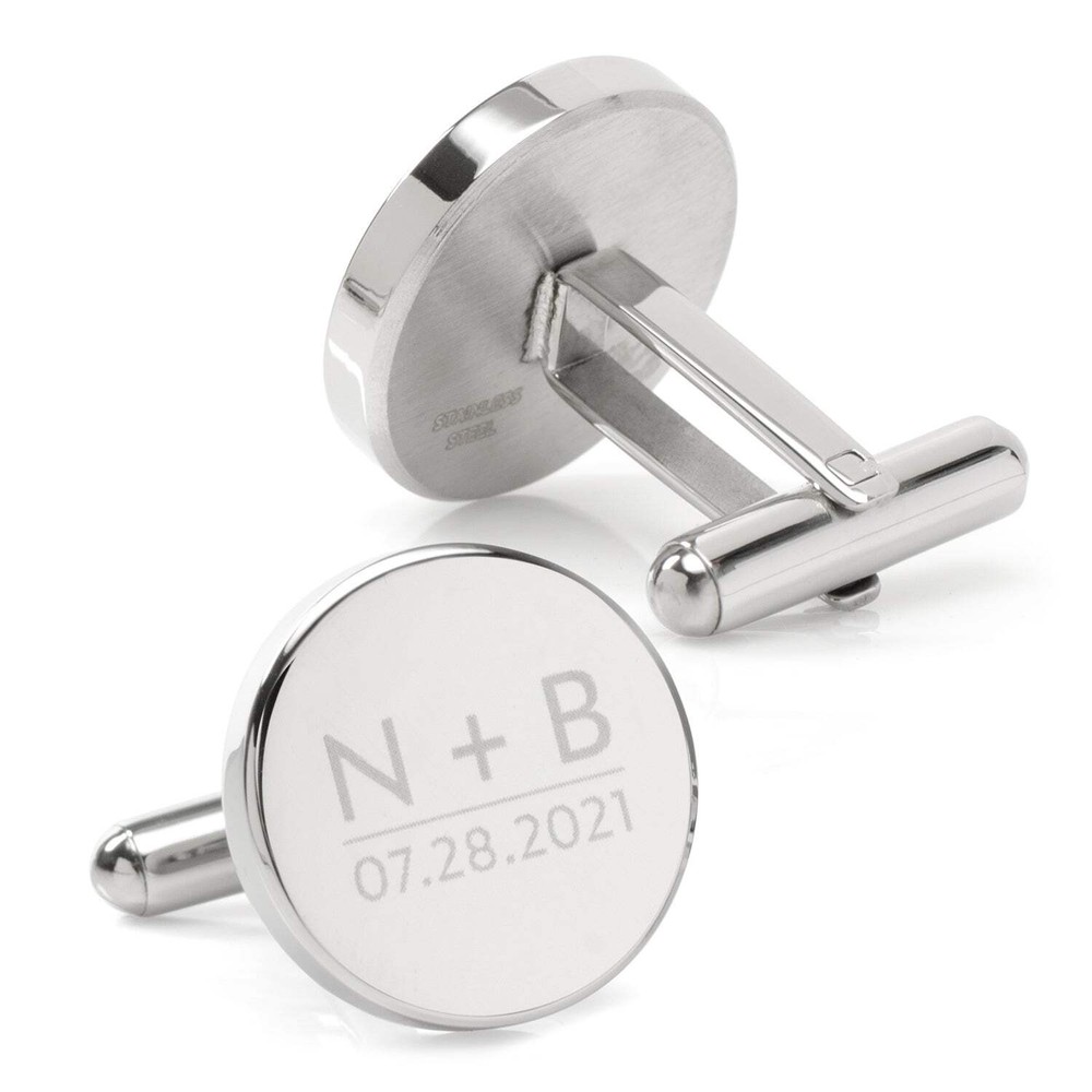 Custom Clock Engravable Cufflinks