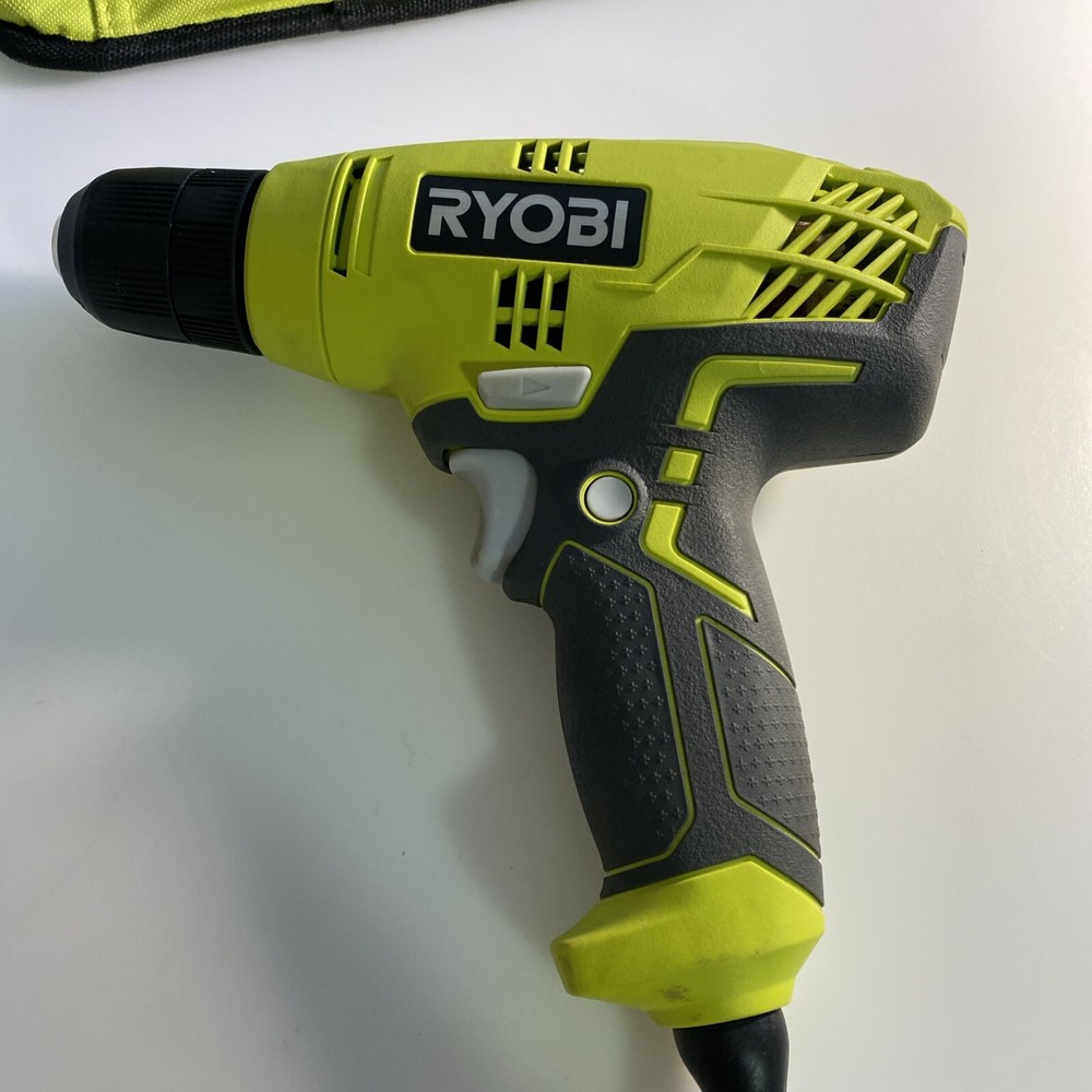 Ryobi D43TH Corded 3/8 Inch Variable Speed Compact Drill/Driver with case za5u